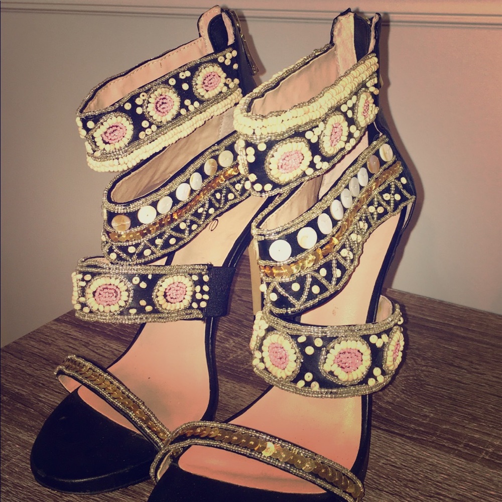 Bebe strappy heels